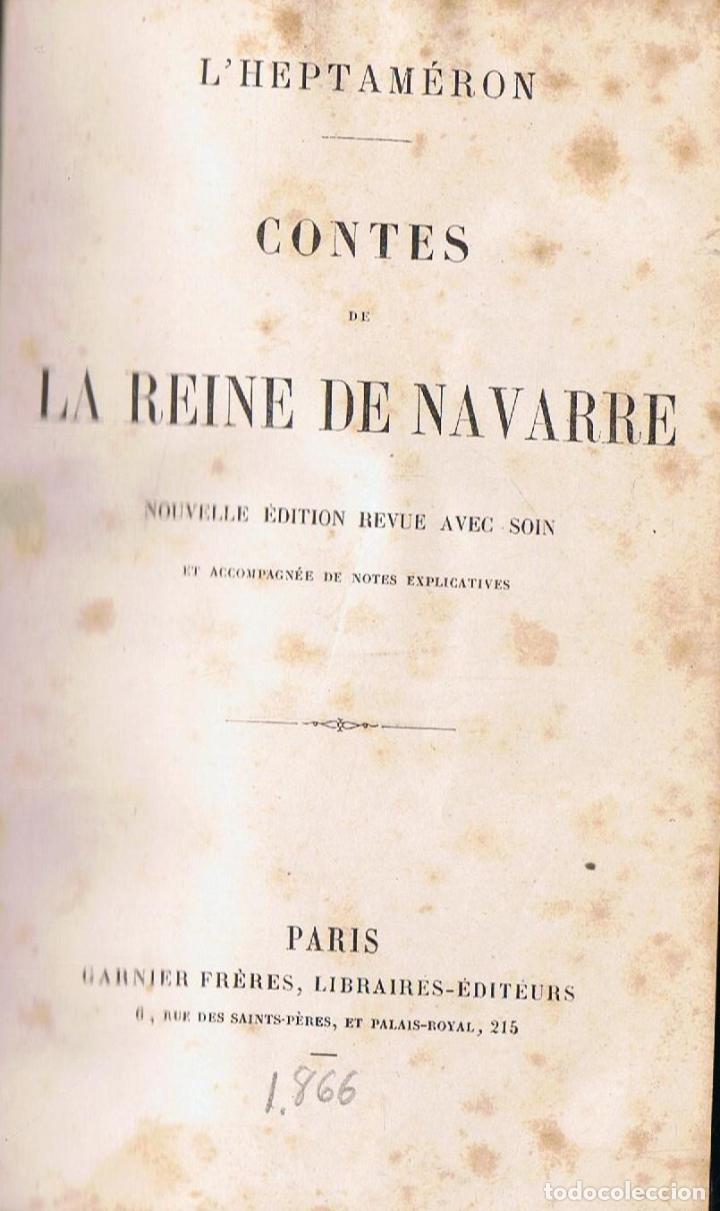 Libros: LHEPTAM&Eacute;RON * CONTES DE LA REINE DE NAVARRE - An&oacute;nimo - Foto 1