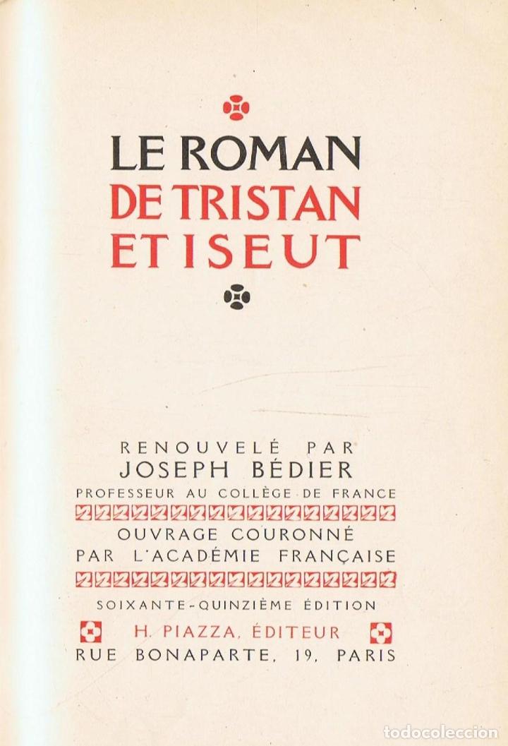 Libros: LE ROMAN DE TRISTAN ET ISEUT - An&oacute;nimo. - Foto 1
