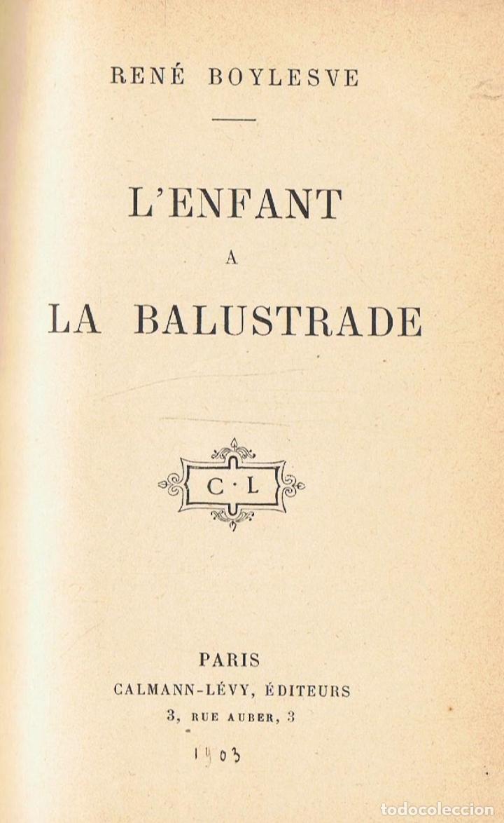 Libros: LENFANT A LA BALUSTRADE - Boylesve.  Ren&eacute; - Foto 1