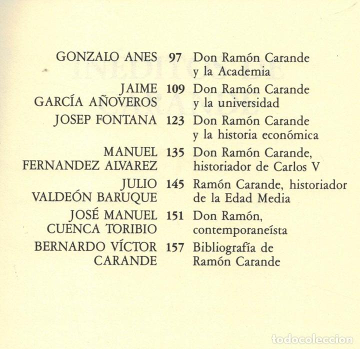 Libros: CUADERNOS HISPANOAMERICANOS N&ordm; 465. HOMENAJE A RAM&Oacute;N CARANDE - AA.VV - Foto 2