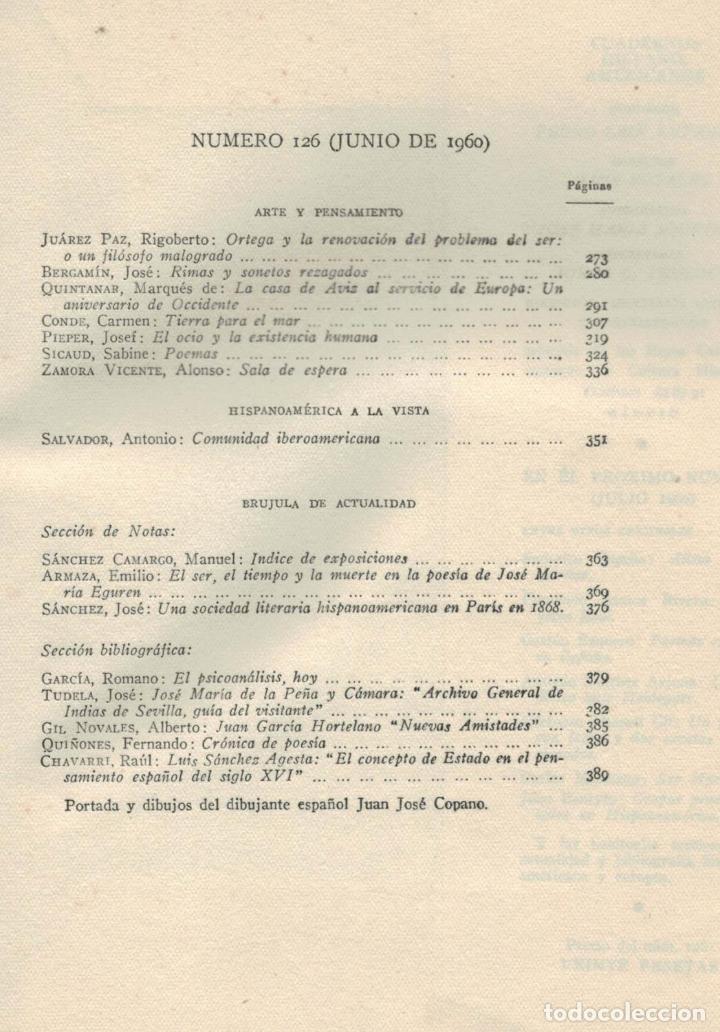 Libros: CUADERNOS HISPANOAMERICANOS N&ordm; 126. VARIOS AUTORES - AA.VV - Foto 1