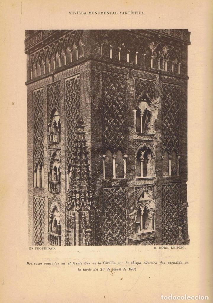 Libros: SEVILLA MONUMENTAL Y ART&Iacute;STICA. HISTORIA Y DESCRIPCI&Oacute;N DE TODOS  LOS EDIFICIOS NOTABLES, RELIGIOSOS - Foto 4