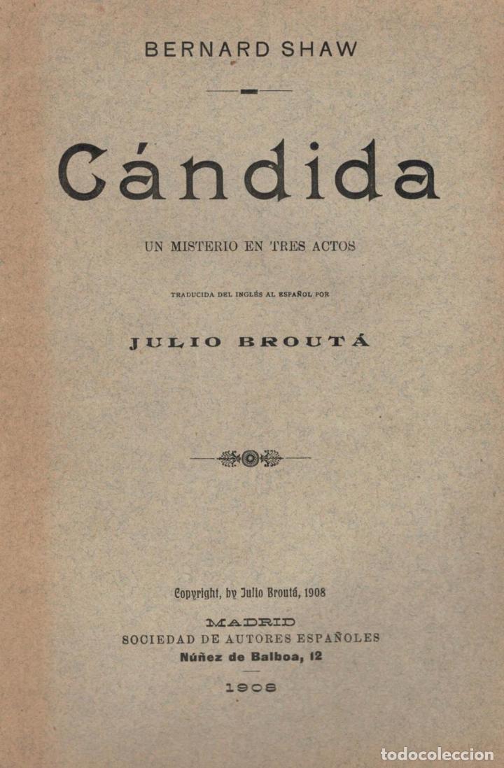 Libros: C&Aacute;NDIDA. UN MISTERIO EN TRES ACTOS - Shaw, Bernard - Foto 1