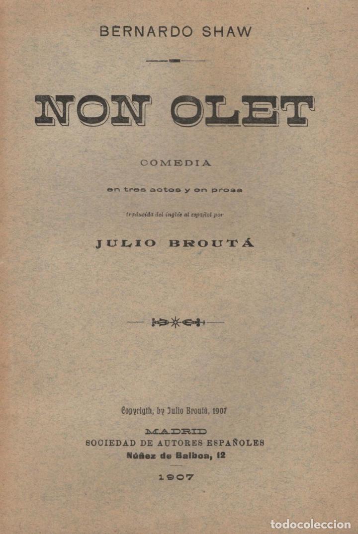 Libros: NON OLET - Shaw, Bernard - Foto 1