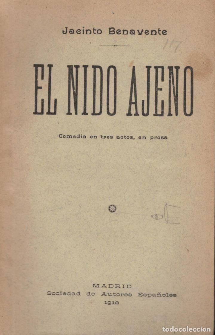 Libros: EL NIDO AJENO - Benavente, Jacinto - Foto 1