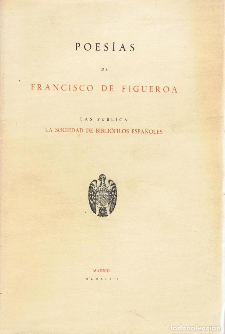 Libros: POES&Iacute;AS. - Figueroa. Francisco de. - Foto 1