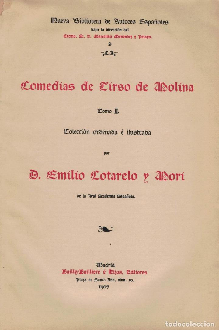 Libros: COMEDIAS. Tomo II - Molina. Tirso De - Foto 1