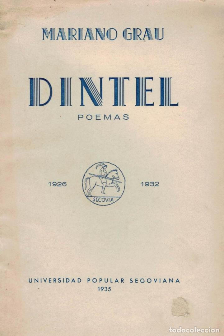 Libros: DINTEL. Poemas. - Grau.  Mariano, - Foto 1