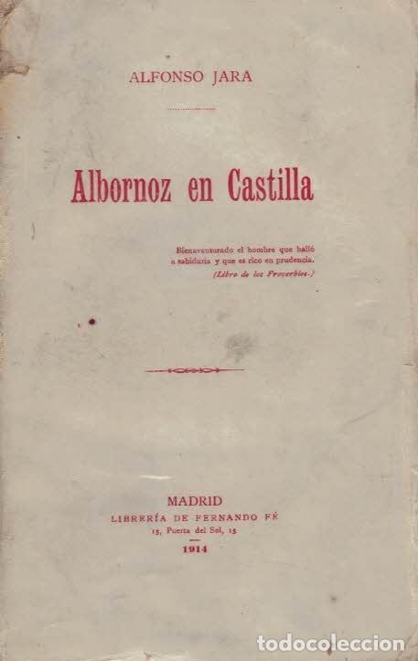 Libros: ALBORNOZ EN CASTILLA - Jara.  Alfonso - Foto 1