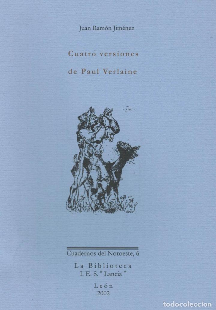 Libros: CUATRO VERSIONES DE PAUL VERLAINE - Jim&eacute;nez.  Juan Ram&oacute;n - Foto 1