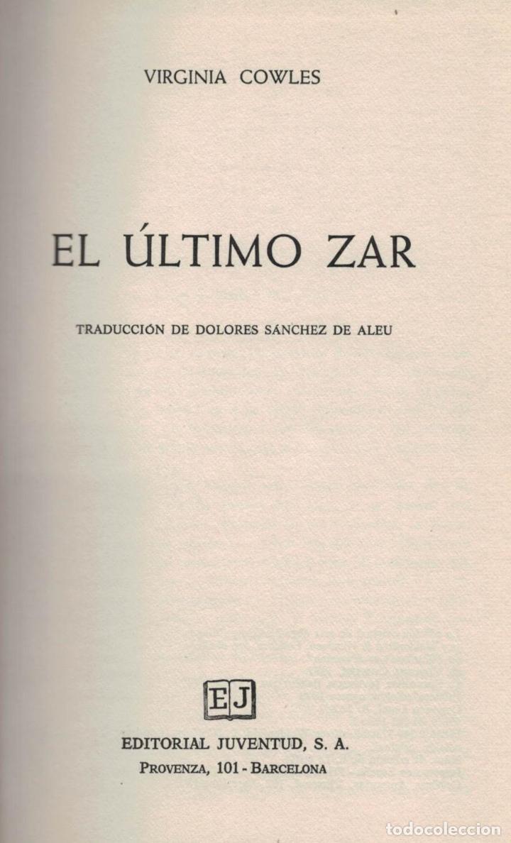 Libros: EL &Uacute;LTIMO ZAR - Cowles.  Virginia - Foto 1
