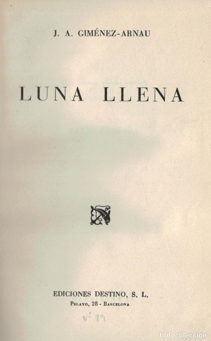 Libros: LUNA LLENA - Gim&eacute;nez - Arnau.  J. A., - Foto 1