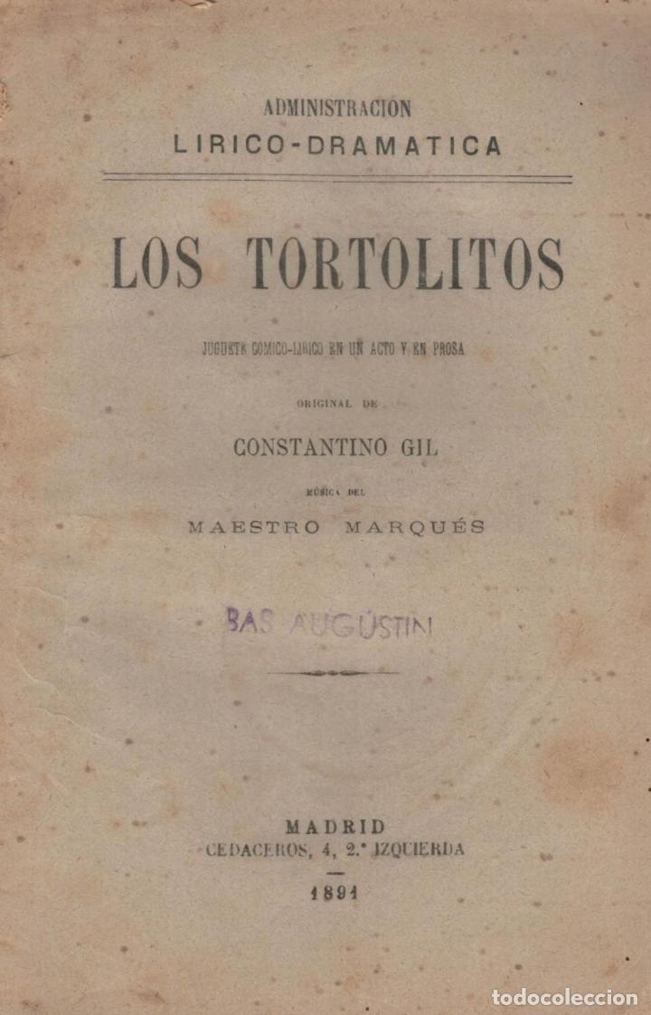 Libros: LOS TORTOLITOS. - Gil, Constantino. - Foto 1