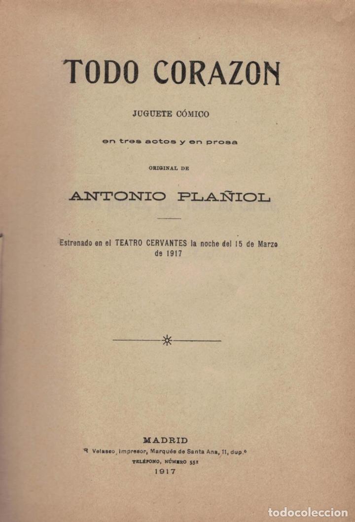 Libros: TODO CORAZ&Oacute;N. Juguete C&oacute;mico - Pla&ntilde;iol.  Antonio - Foto 1