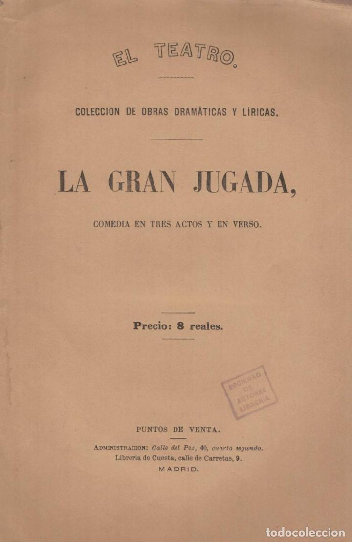 Libros: LA GRAN JUGADA. Comedia - Marco.  Jos&eacute; - Foto 1