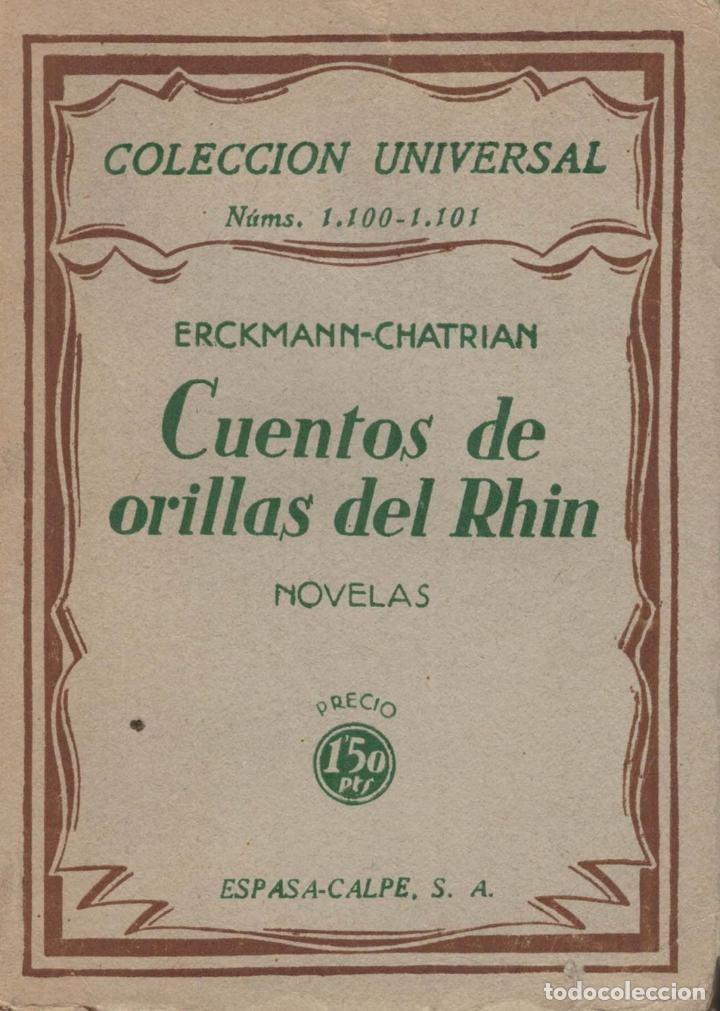 Libros: CUENTOS DE ORILLAS DEL RHIN. Novelas - Erckmann-Chatrian - Foto 1