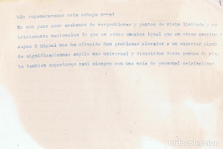 Libros: PERSONALIDAD DE UNAMUNO. - An&oacute;nimo. Mecanoescrito. - Foto 4
