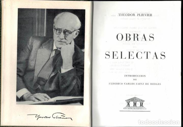 Libros: OBRAS SELECTAS. - Plievier, Theodor. - Foto 1