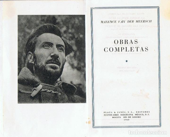 Libros: OBRAS COMPLETAS. Tomo I. - Der Meersch.  Maxence Van - Foto 1