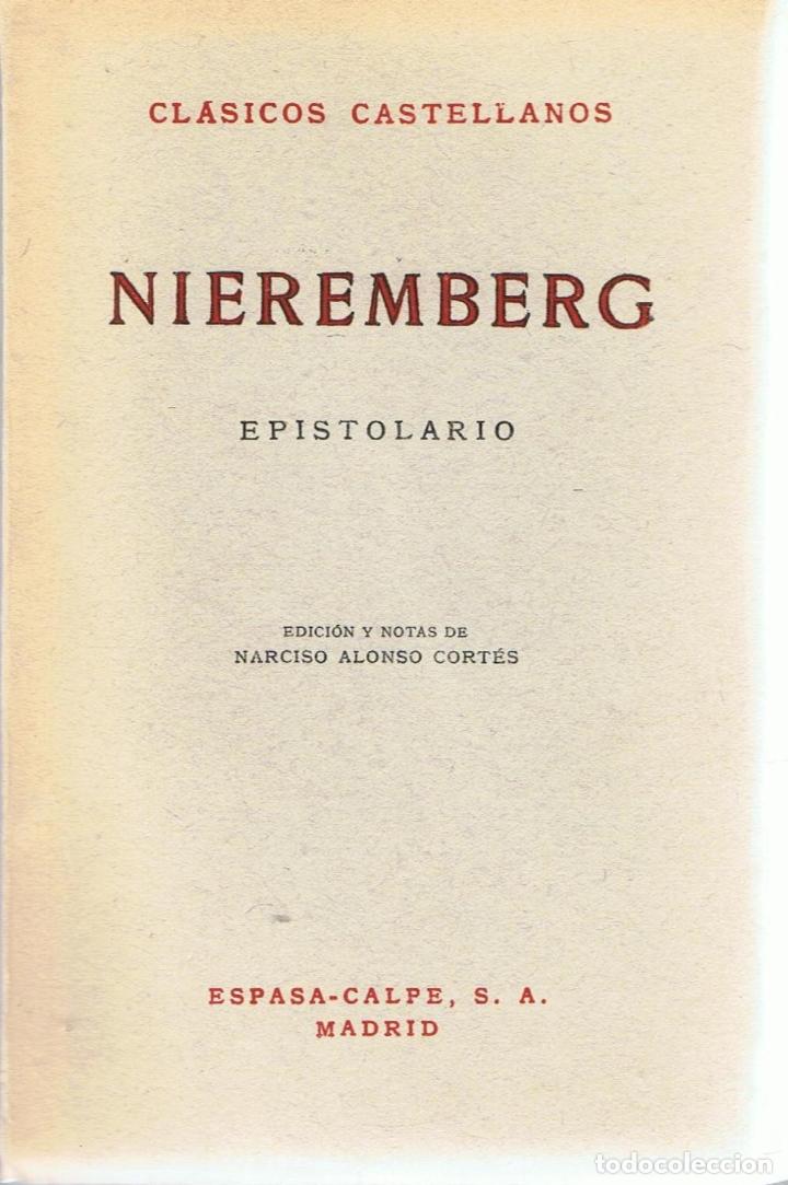 Libros: EPISTOLARIO - Nieremberg. - Foto 1