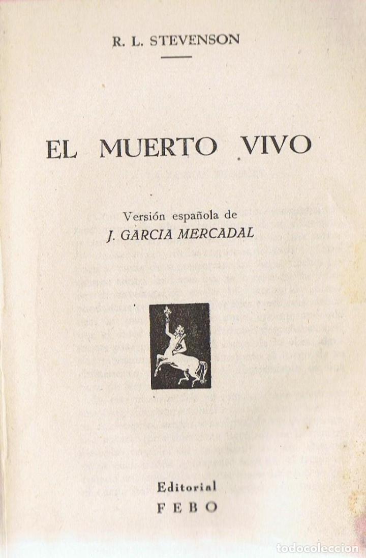 Libros: EL MUERTO VIVO - Stevenson.  R. L., - Foto 1