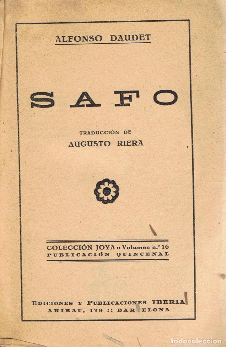 Libros: SAFO - Daudet.  Alfonso - Foto 1