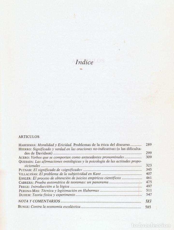 Libros: TEOREMA. Vol. XIV/3-4. 1984 - AA.VV - Foto 2