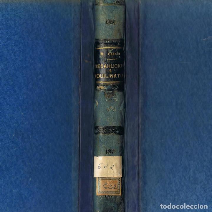 Libros: DESAHUCIOS E INQUILINATOS - Casals Torres.  Manuel - Foto 2