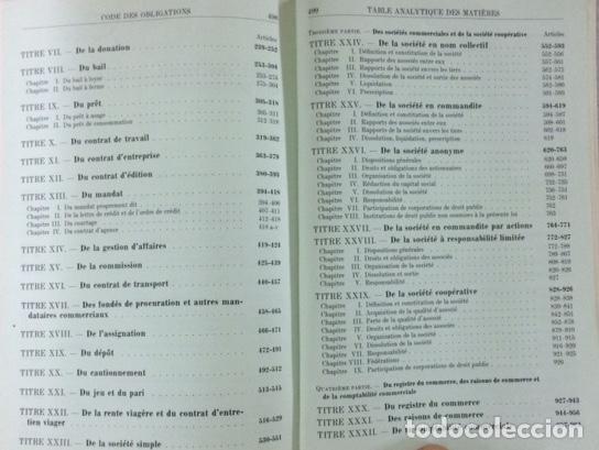 Libros: CODE CIVIL SUISSE ET CODE DES OBLIGATIONS ANNOT&Eacute;S - Scyboz. Georges, / P. R. Gilli&eacute;ron - Foto 7
