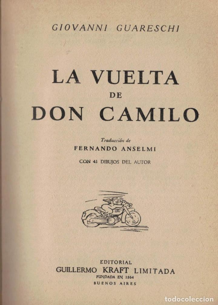 Libros: LA VUELTA DE DON CAMILO - Guareschi.  Giovanni, - Foto 1