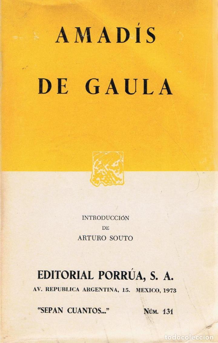 Libros: AMAD&Iacute;S DE GAULA - Souto. Arturo, (introducci&oacute;n) - Foto 1
