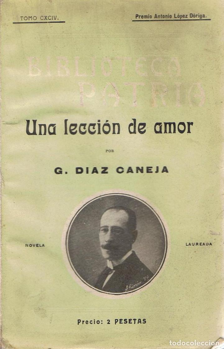 Libros: UNA LECCI&Oacute;N DE AMOR - D&iacute;az Caneja.  G., - Foto 1