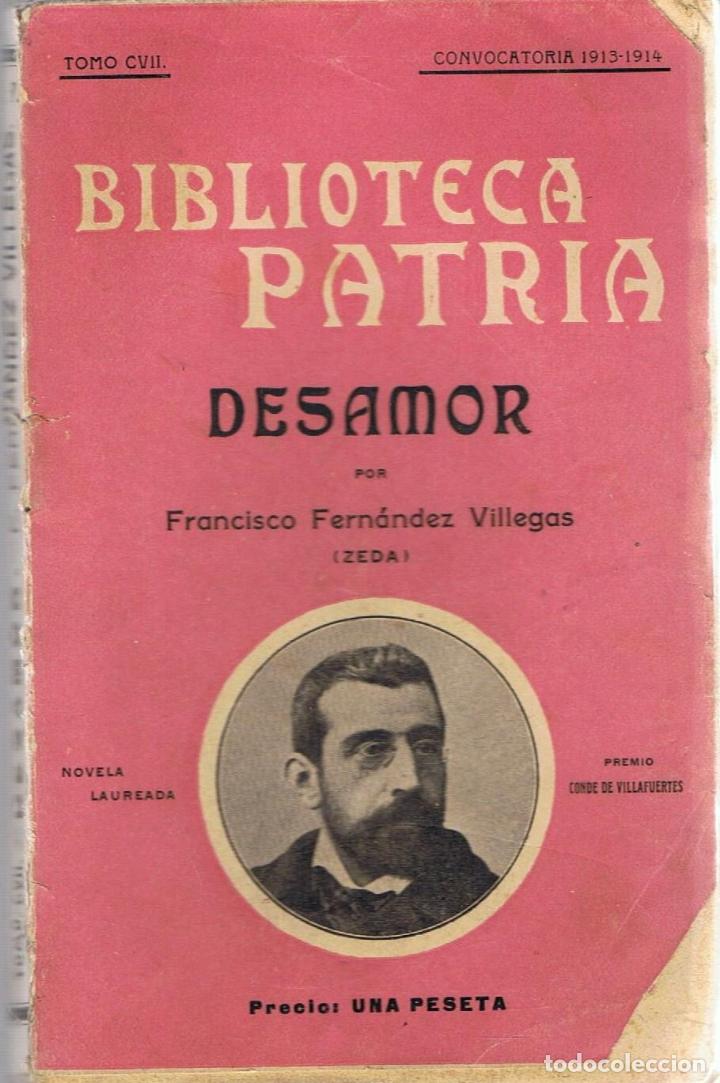 Libros: DESAMOR - Fern&aacute;ndez Villegas.  Francisco, (Zeda) - Foto 1