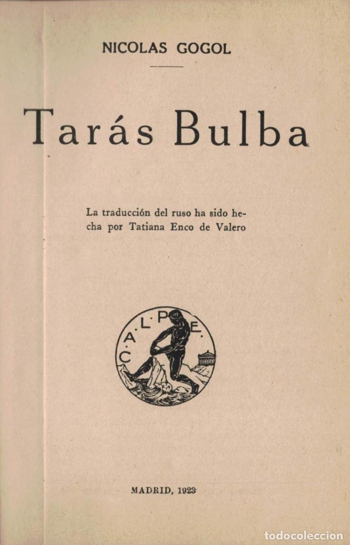 Libros: TAR&Aacute;S BULBA - Gogol.  Nicolas - Foto 2