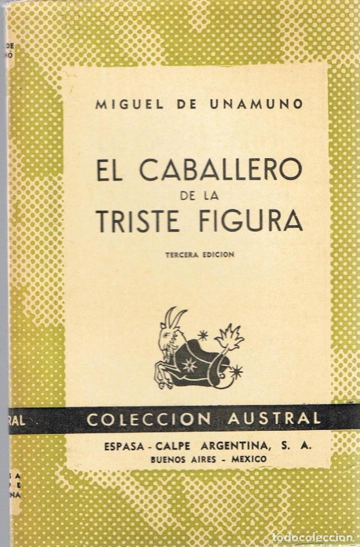 Libros: EL CABALLERO DE LA TRISTE FIGURA - Unamuno.  Miguel de, - Foto 1