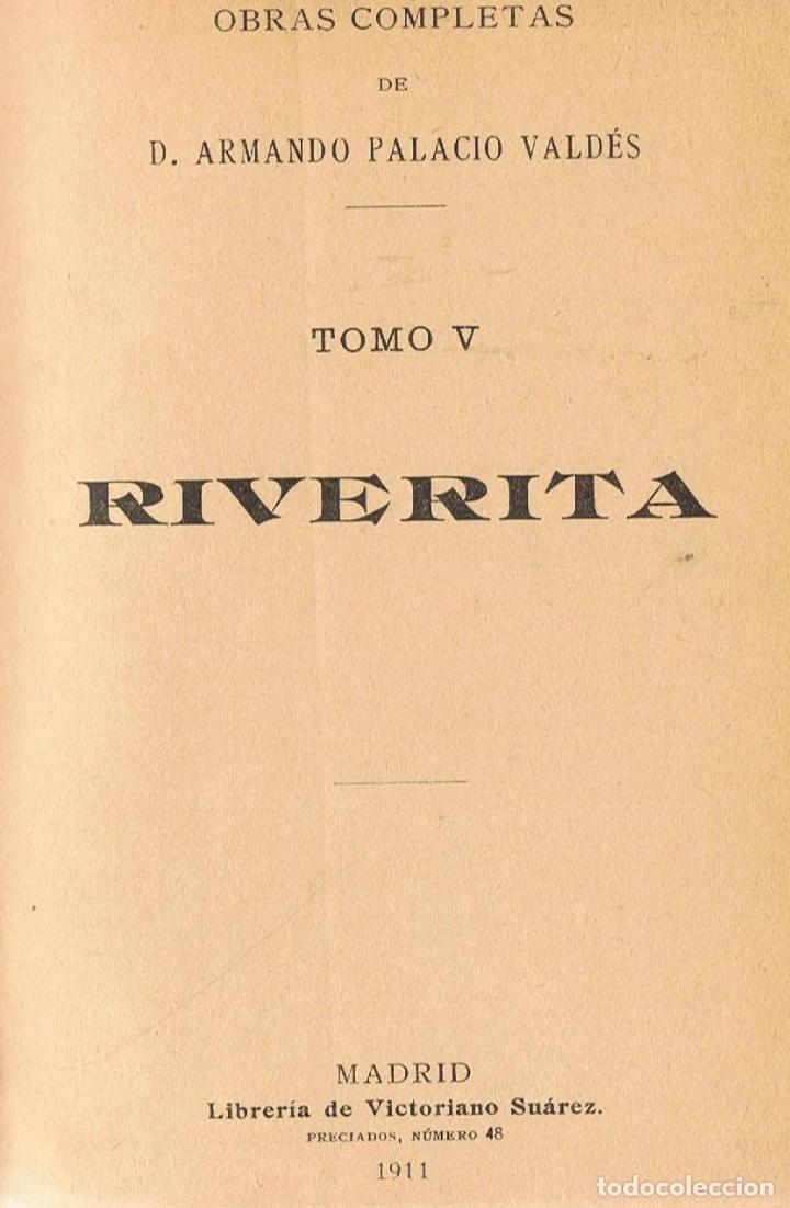 Libros: RIVERITA. Obras Completas, tomo V. - Palacio Vald&eacute;s.  Armando, - Foto 1