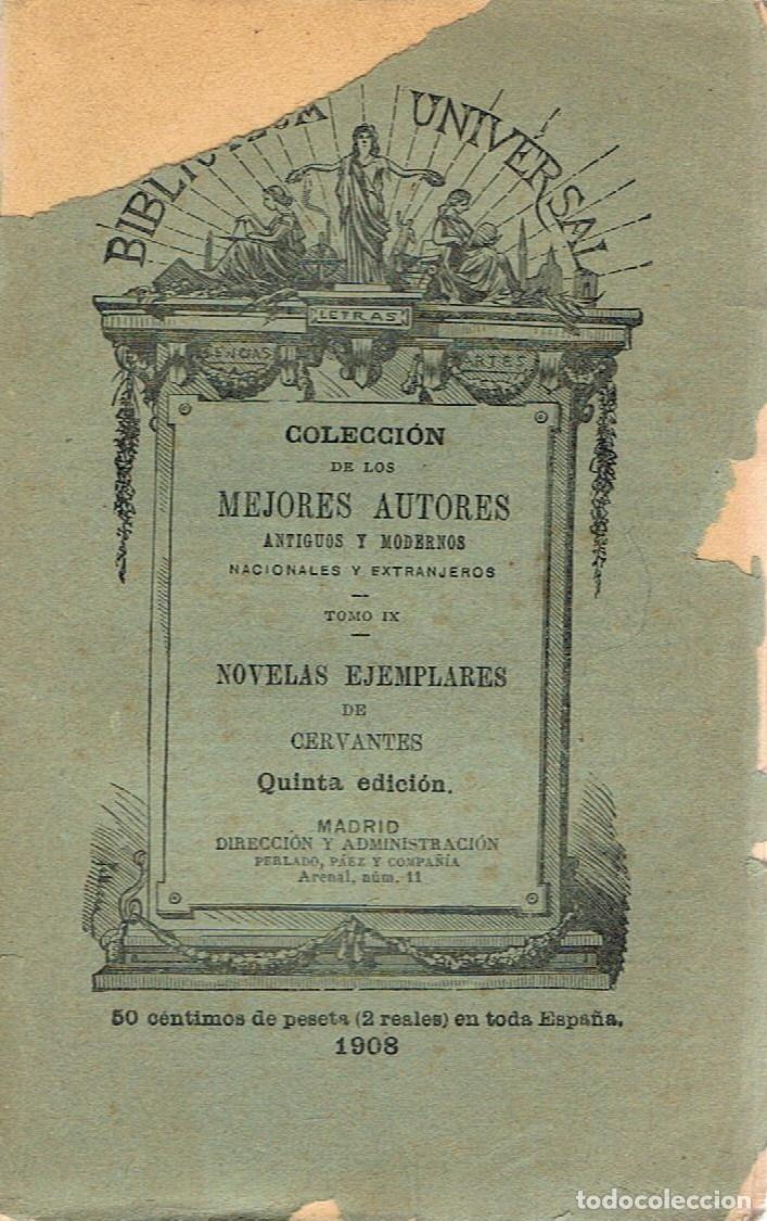 Libros: NOVELAS EJEMPLARES. - Cervantes Saavedra.  Miguel de, - Foto 1
