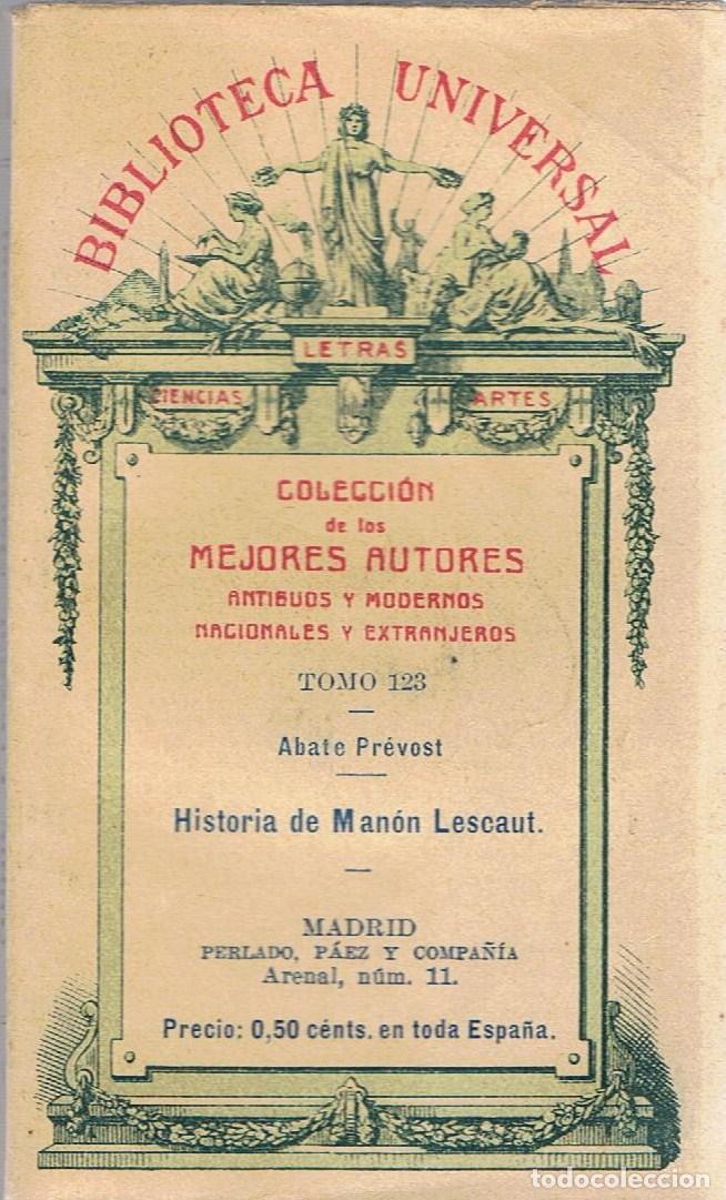 Libros: HISTORIA DE MAN&Oacute;N LESCAUT - Pr&eacute;vost.  Abate, - Foto 1