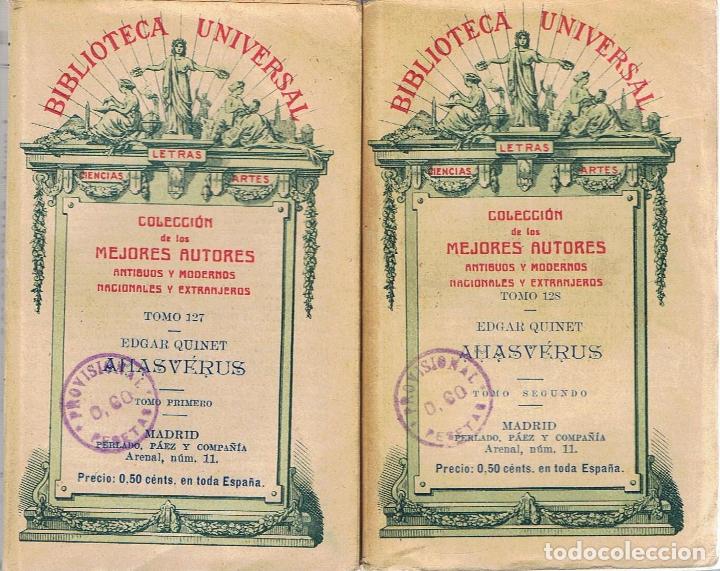 Libros: AHASV&Eacute;RUS. 2 Tomos.  - Quinet.  Edgar, - Foto 1