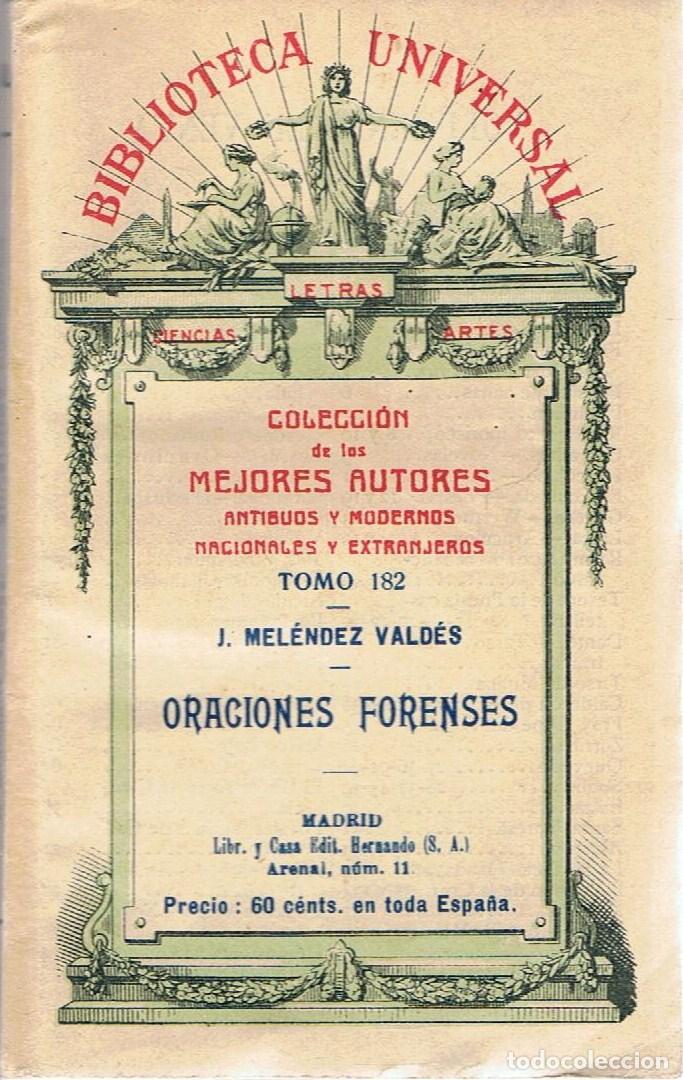 Libros: ORACIONES FIRENSES. - Mel&eacute;ndez Vald&eacute;s.  Juan - Foto 1