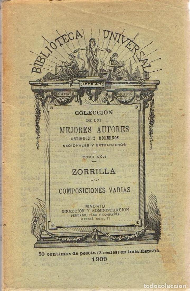 Libros: COMPOSICIONES VARIAS. - Zorrilla. - Foto 1