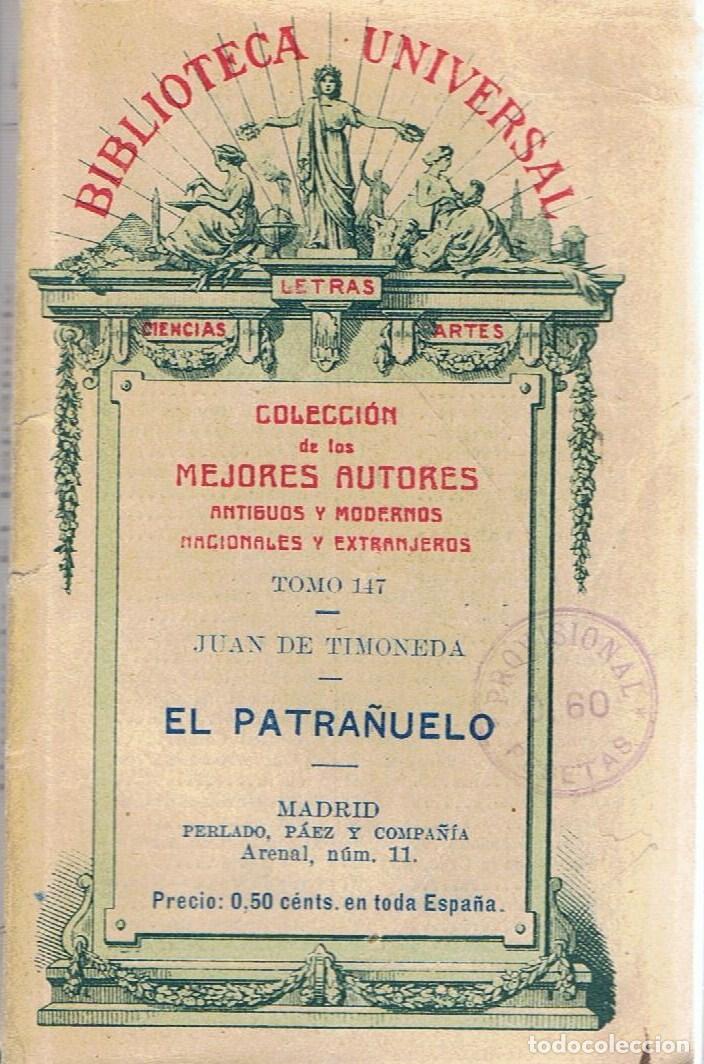 Libros: EL PATRA&Ntilde;UELO - Timoneda.  Juan de - Foto 1