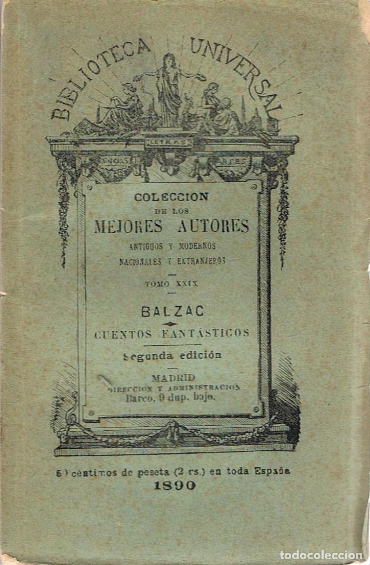 Libros: CUENTOS FANT&Aacute;STICOS - Balzac - Foto 1