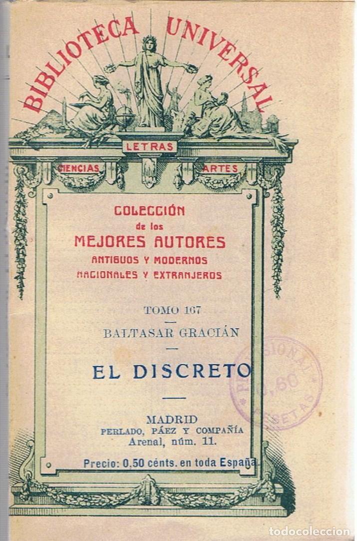 Libros: EL DISCRETO - Graci&aacute;n.  Baltasar - Foto 1