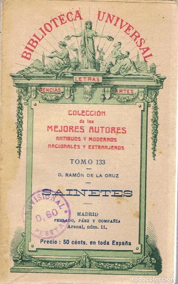 Libros: SAINETES - La Cruz.  Ram&oacute;n de, - Foto 1