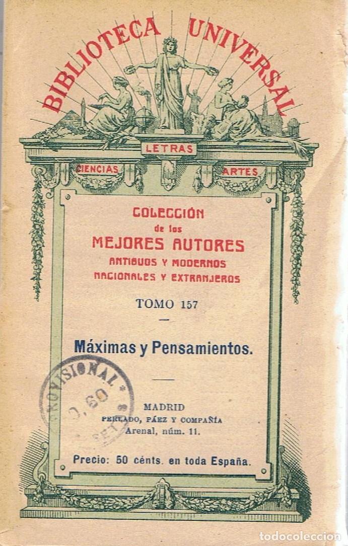 Libros: M&Aacute;XIMAS Y PENSAMIENTOS - AA,VV - Foto 1