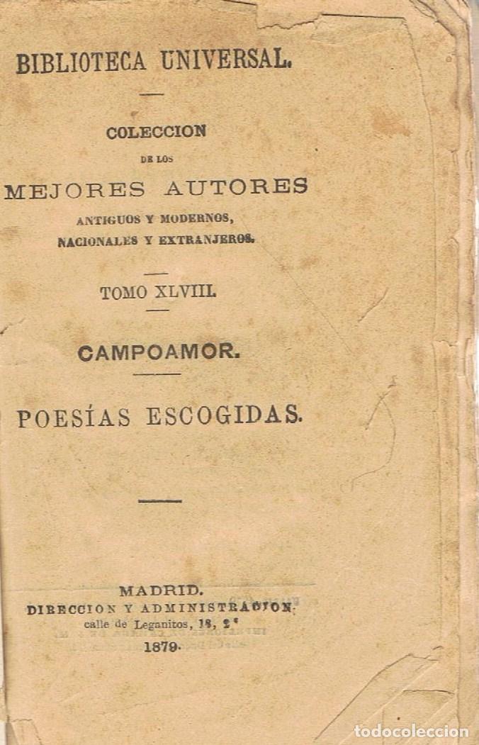 Libros: POES&Iacute;AS ESCOGIDAS - Campoamor. - Foto 1