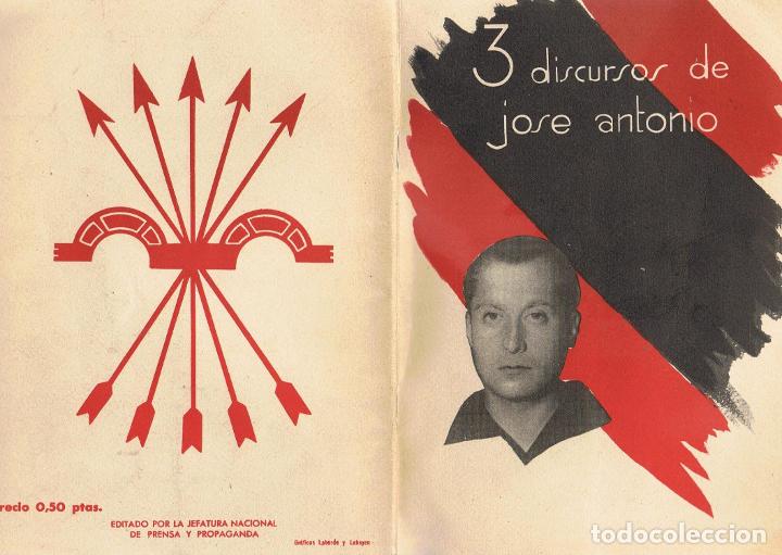 Libros: 3 DISCURSOS DE JOS&Eacute; ANTONIO - Discursos - Foto 1