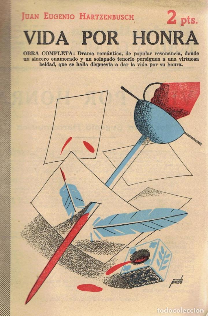Libros: VIDA POR HONRA - Hartzenbusch.  Juan Eugenio - Foto 1