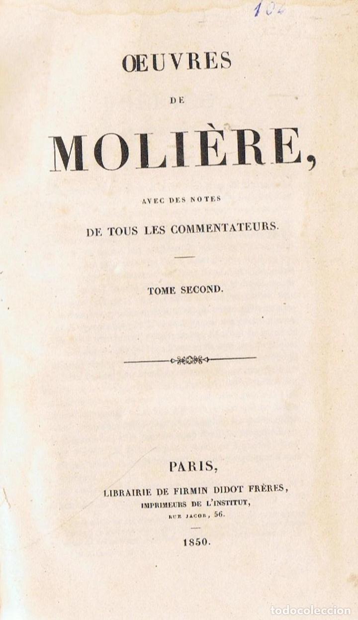 Libros: OEUVRES. Tome 2&ordm; - Moli&eacute;re - Foto 1